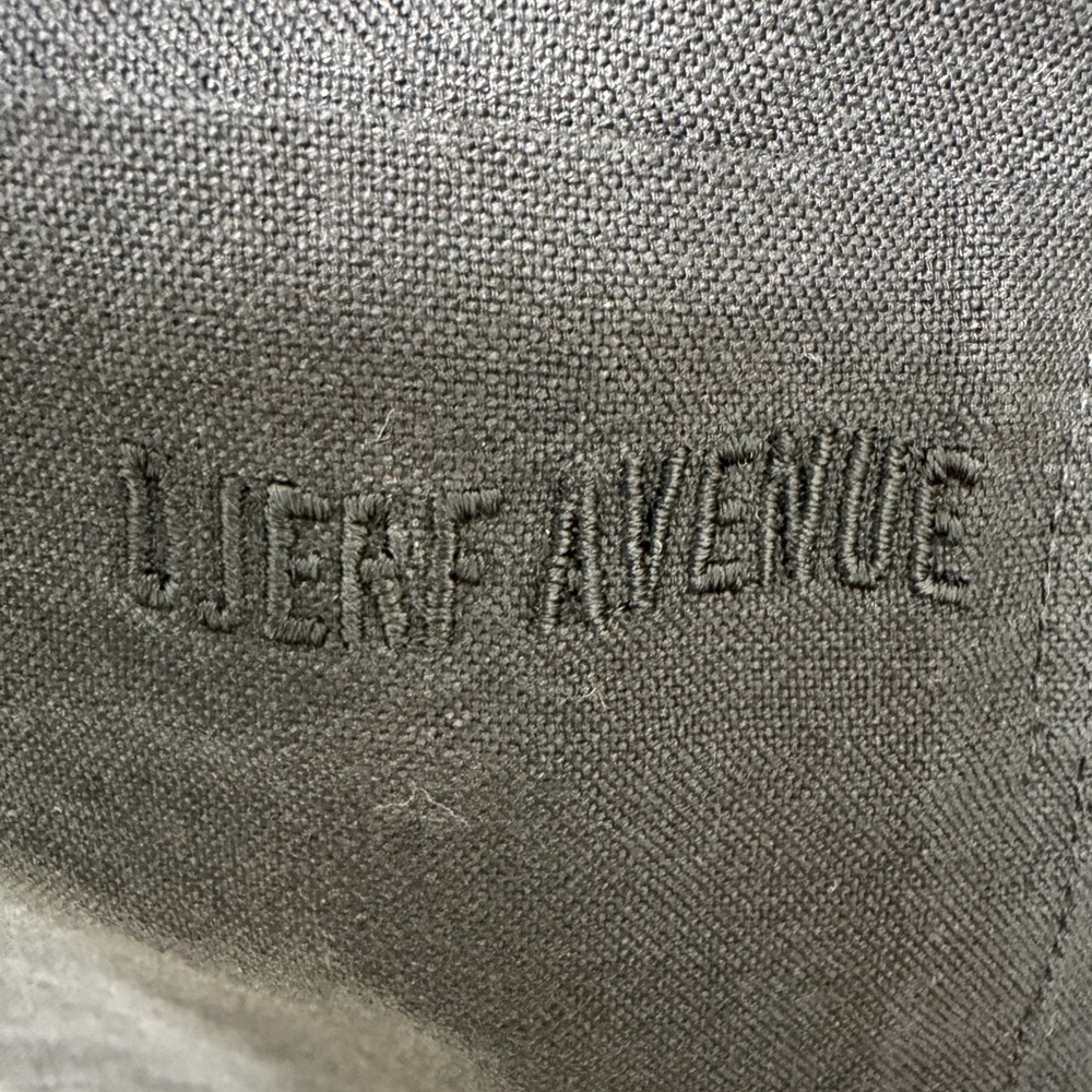 Djerf Avenue Breezy Shirt Organic Cotton Long Sleeve Button Down Black Size L - Picture 6 of 10